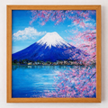 Hand-painted landscape painting of Mount Fuji
